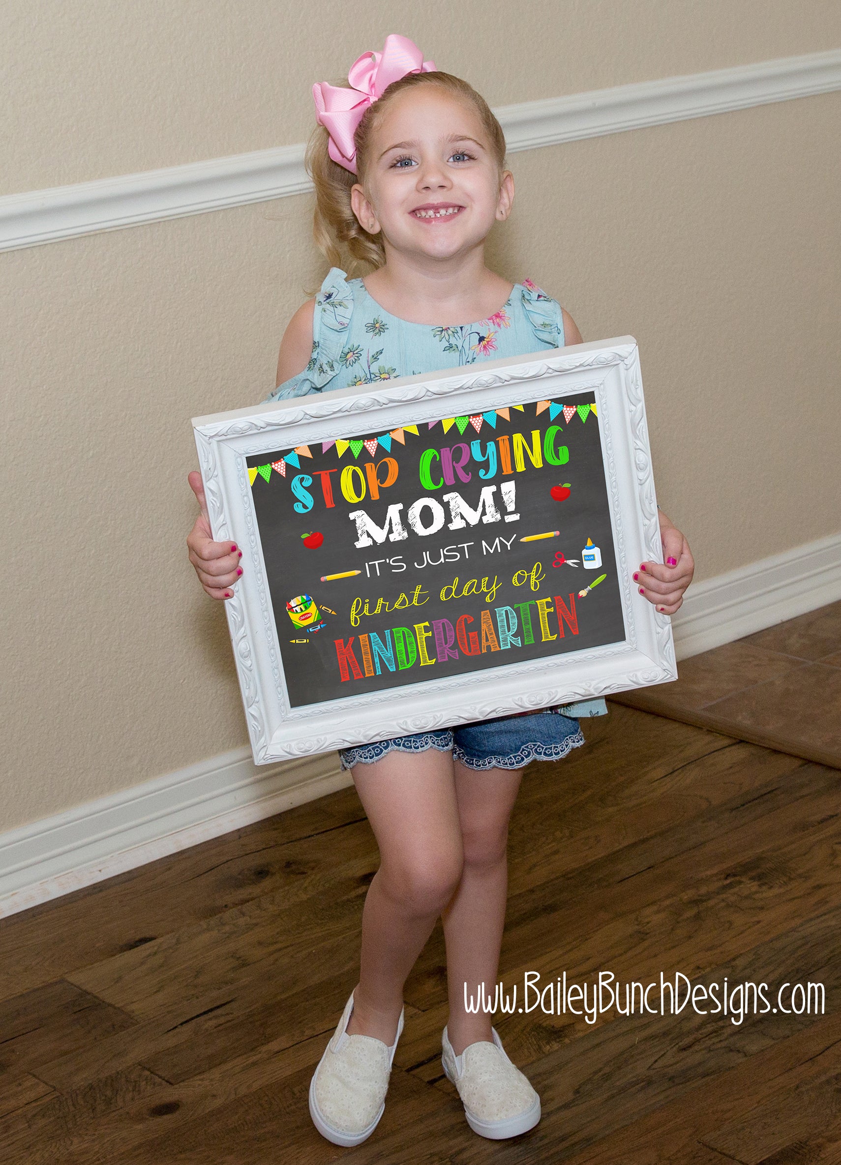 Welcome to a New School Year: First Day of School Chalkboard