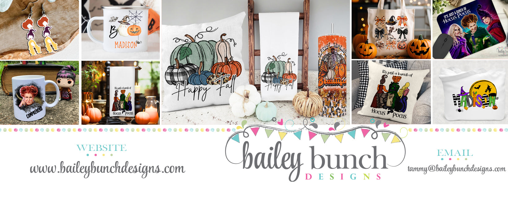 Spook-tacular Halloween Merch: Unveil Your Inner Ghoul with Bailey Bunch Designs!