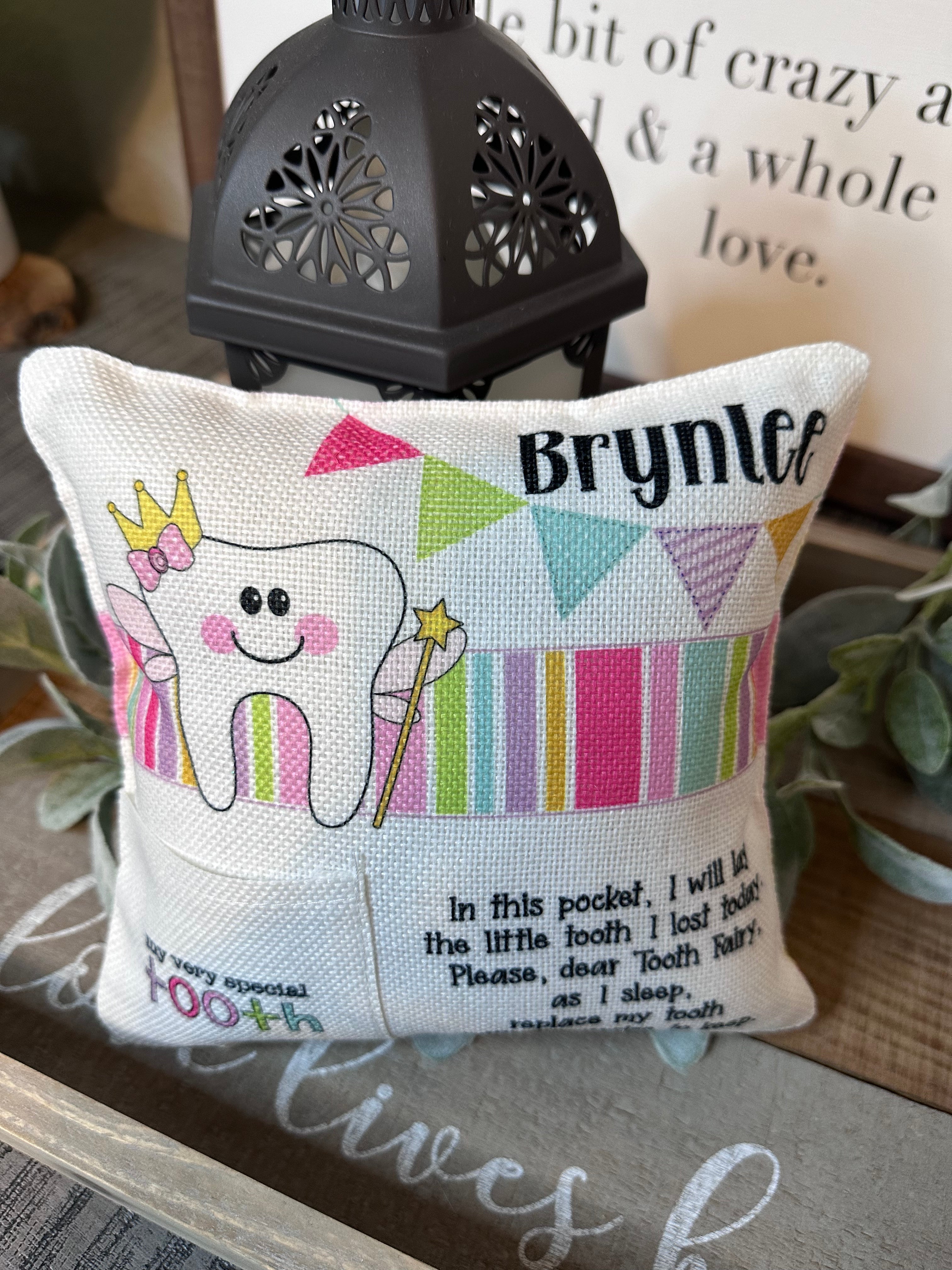 Tooth fairy shop pillow in stores