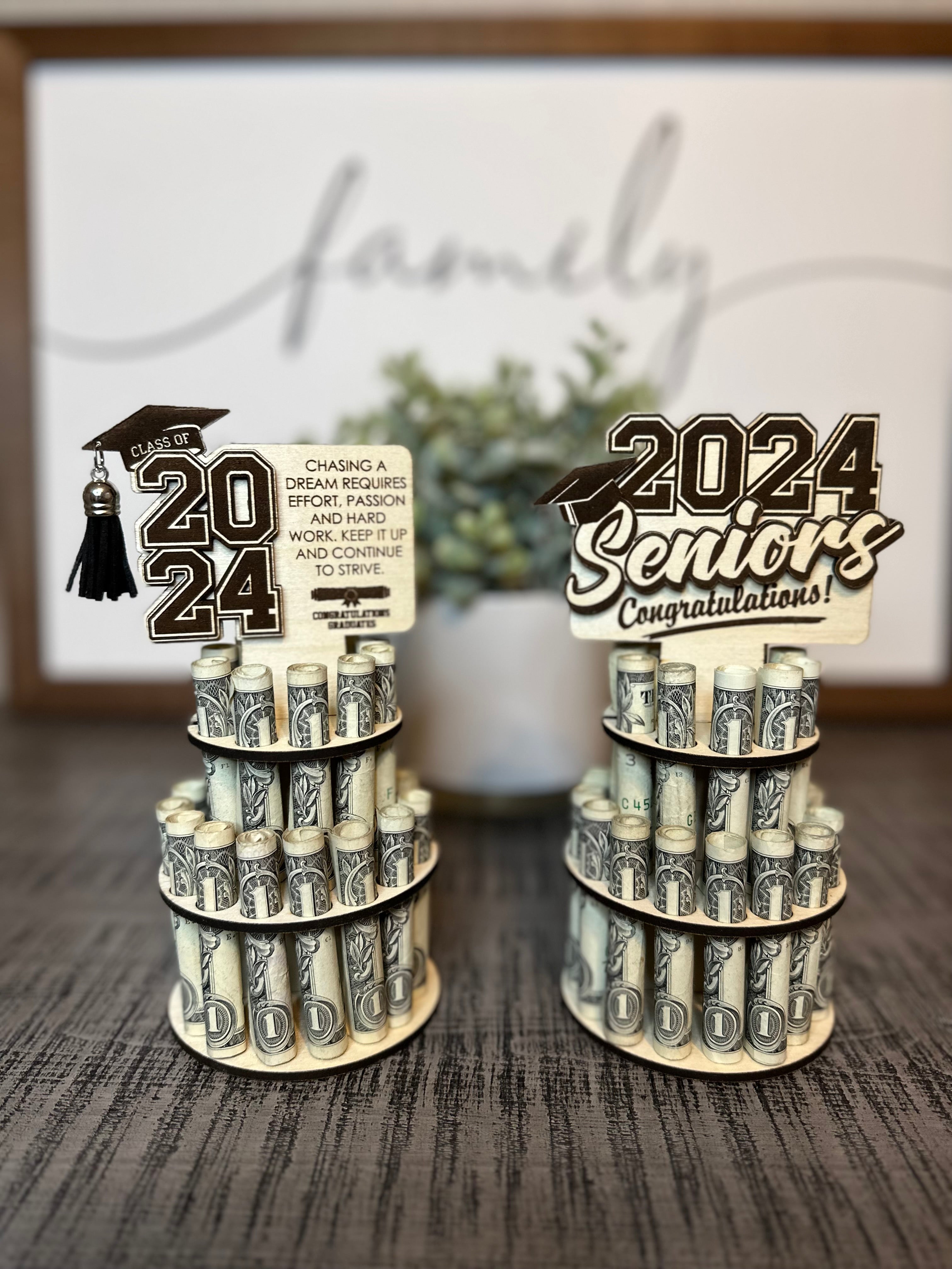 Graduation Gift Money Cake, Senior Graduation 2024 Money Holder Engr