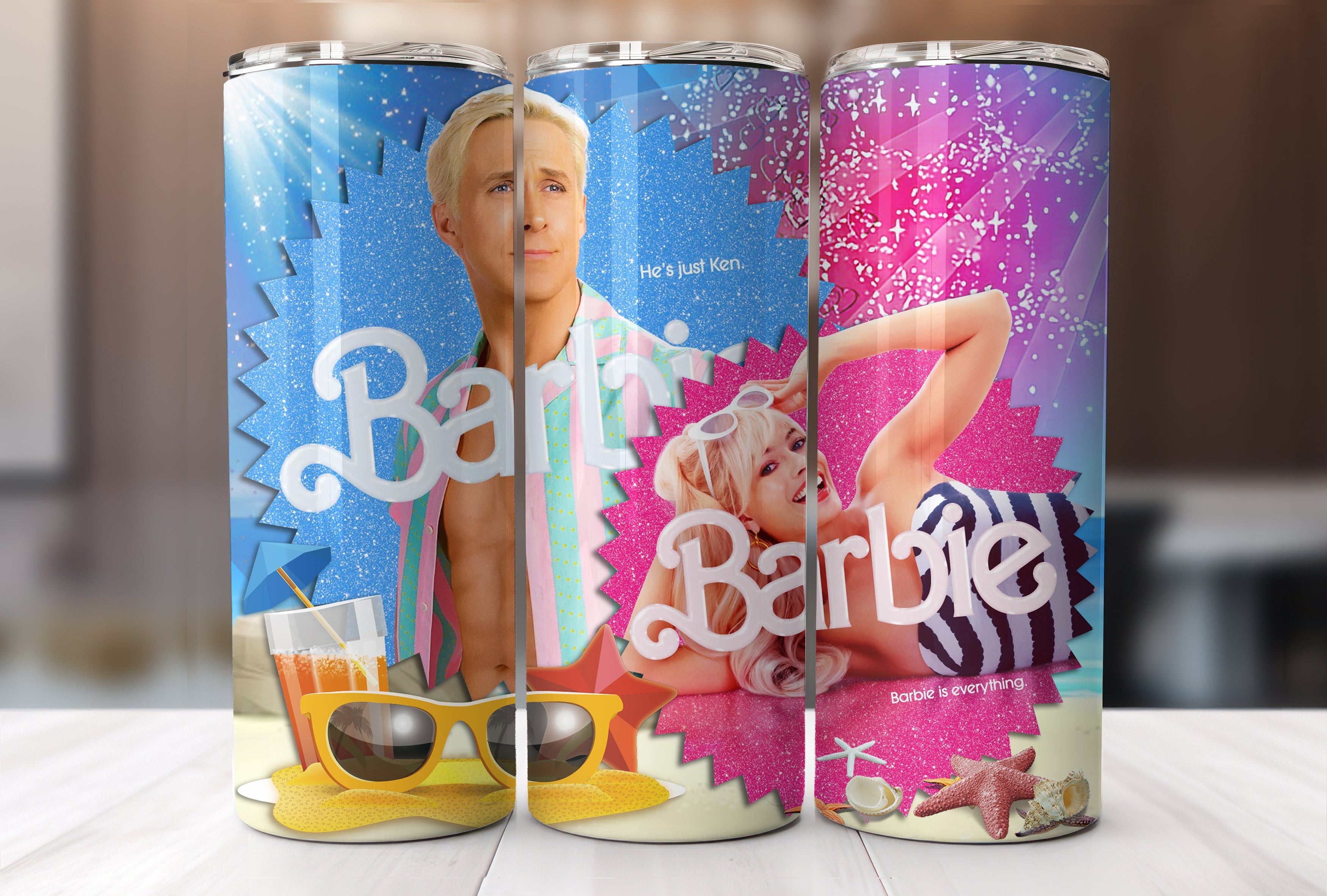 Barbie Girl Glitter Thermos Insulated Lunch Box