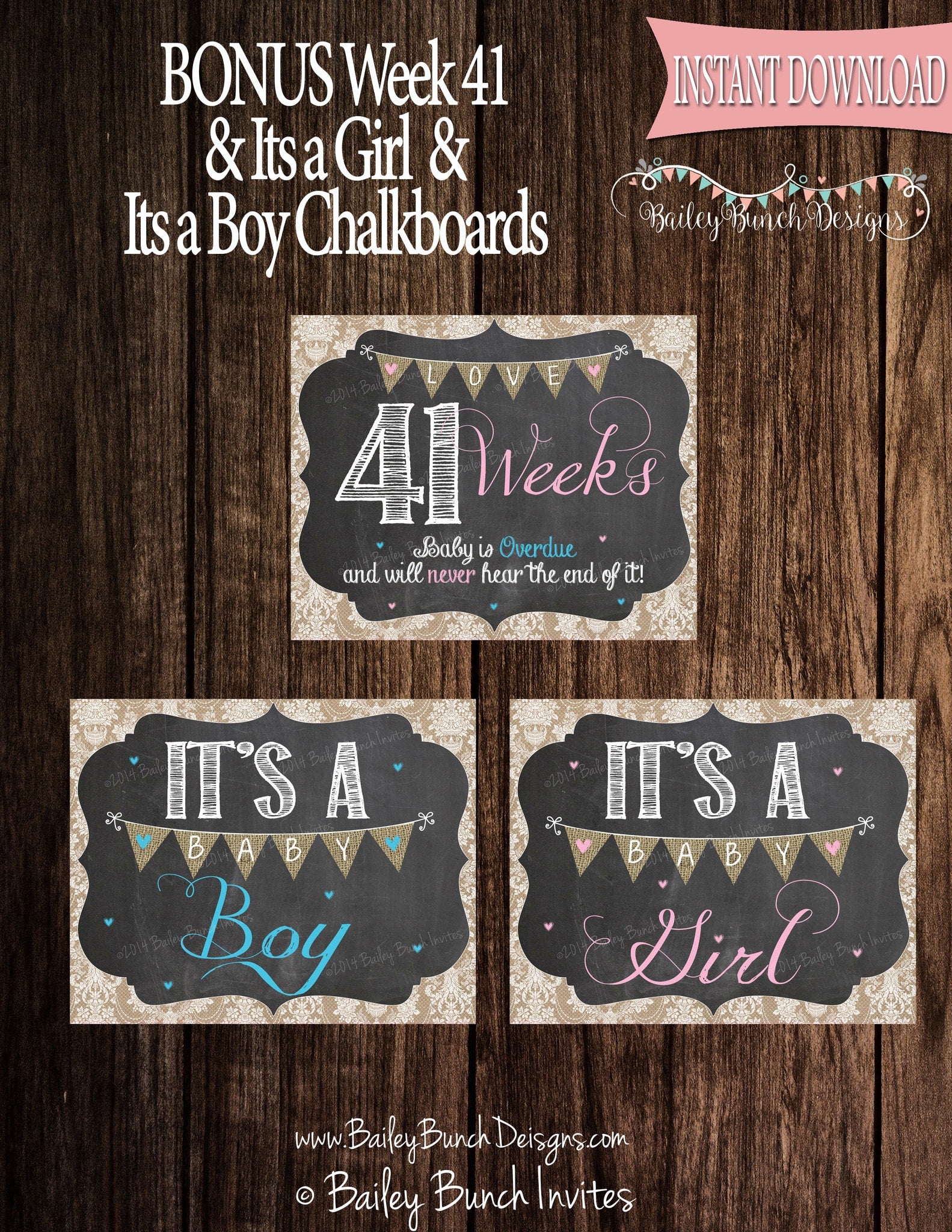 Tie Breaker Chalkboard Pregnancy Announcement - Set of 3 Printable Photo  Props / Baby Announcement / Chalkboard Signs / Tie Breaker Coming